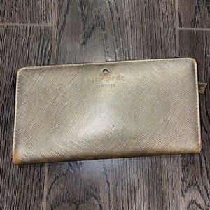 Kate Spade gold wallet